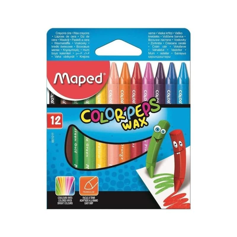 Boite 12 Crayons Cire