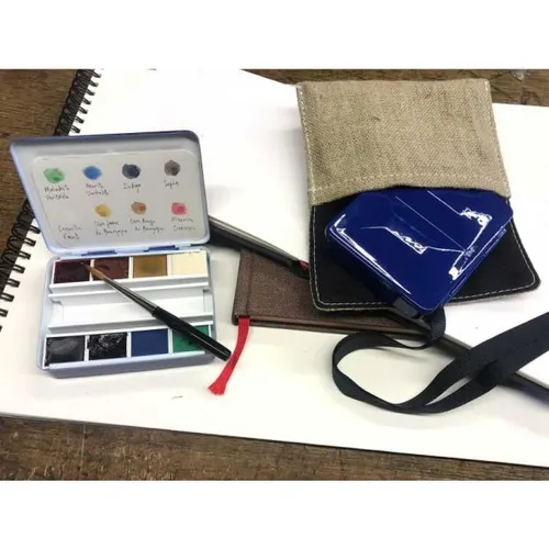 Boite metal aquarelle