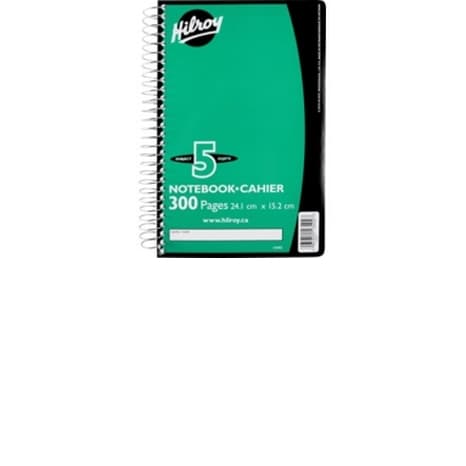 Cahier 5 Sujets 300p