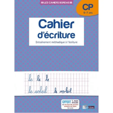 Cahier d'écriture CP