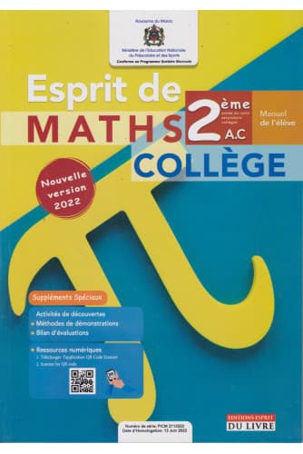 Esprit de maths 2AC
