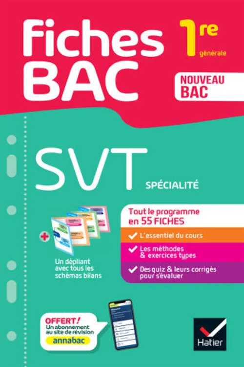Fiches Svt 1re