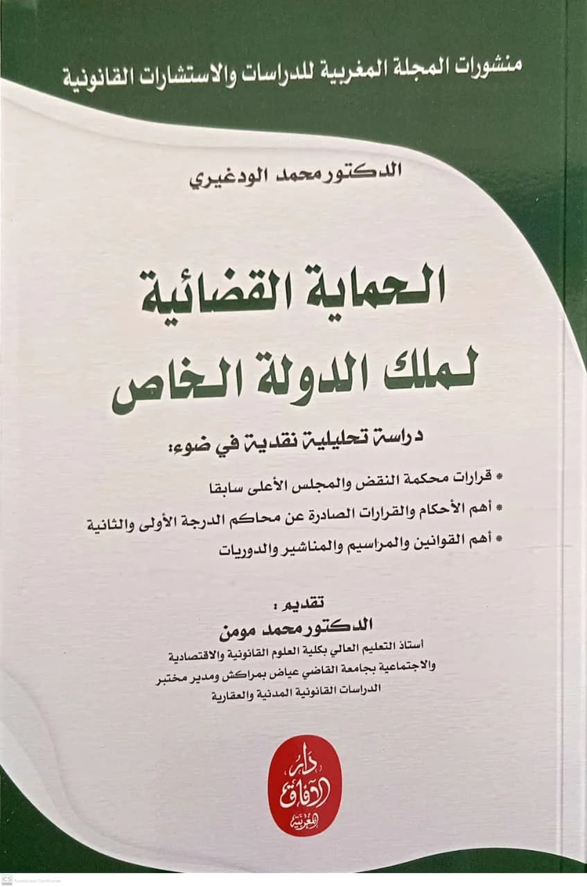 الحماية القضائية لملك الدولة الخاص