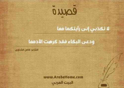 اني رايتكما معا