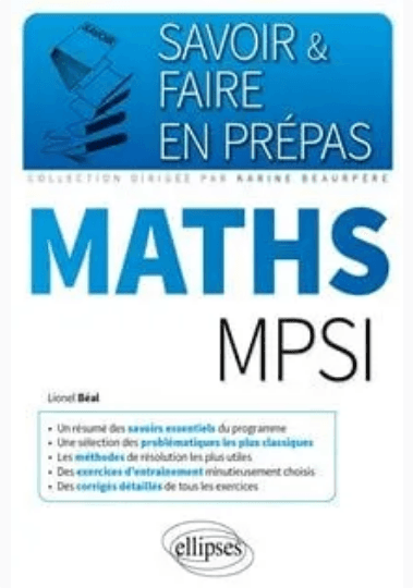 Maths MPSI-MP2I
