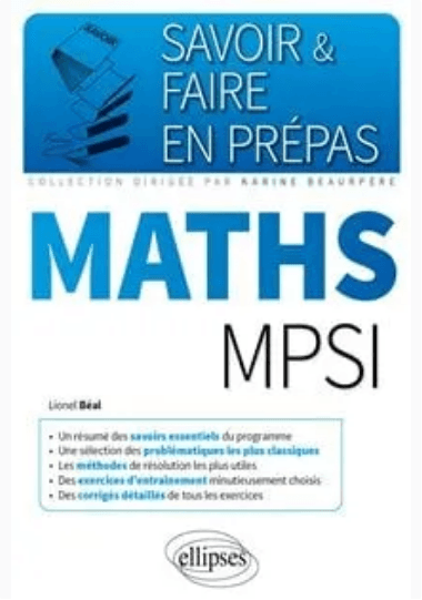 Maths MPSI-MP2I