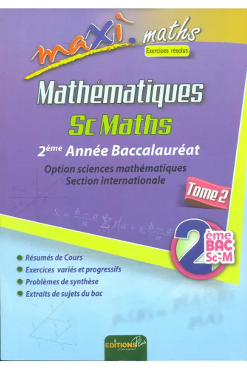Maxi maths 2BAC T2