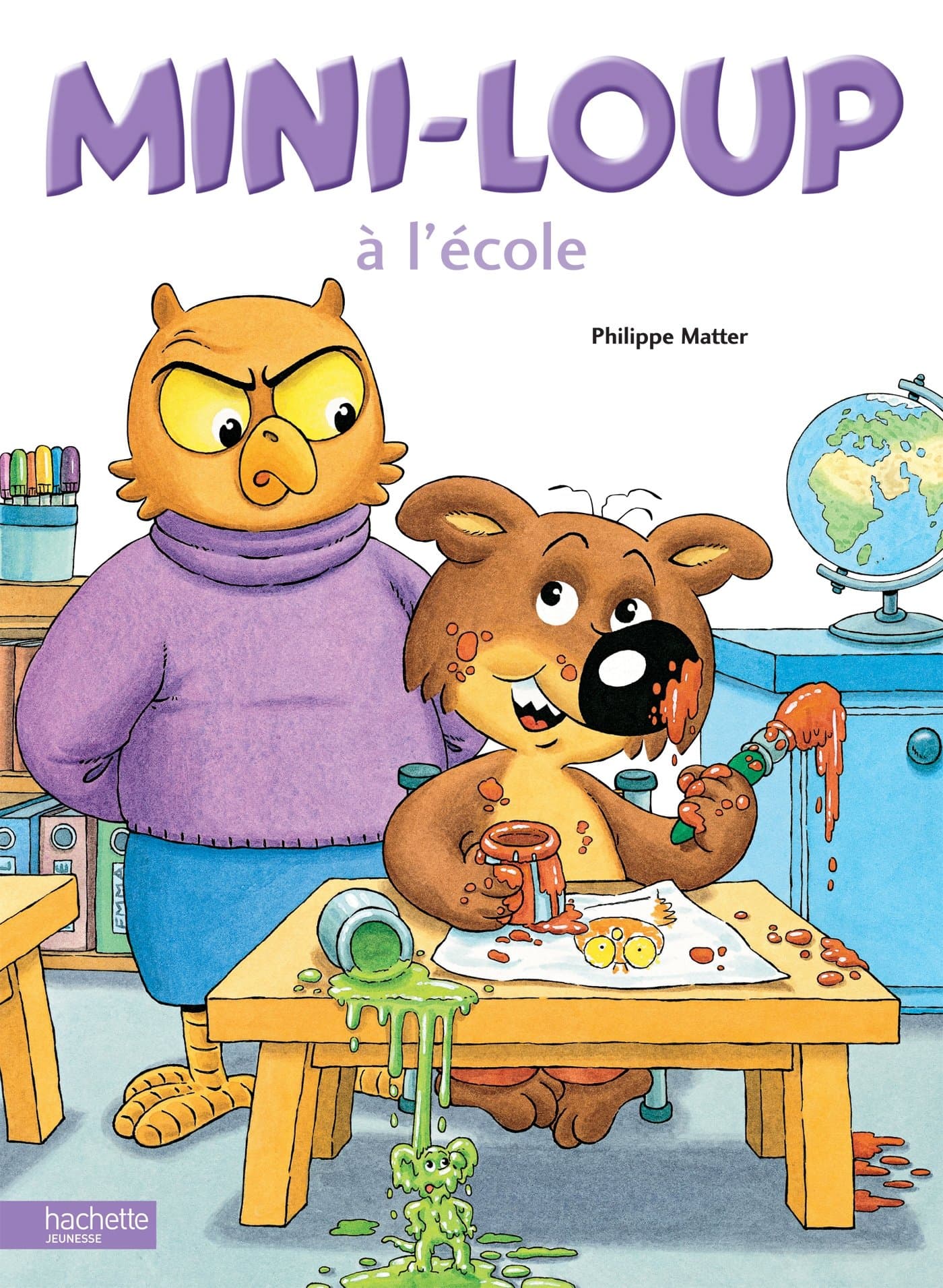 Mini loup à l'école