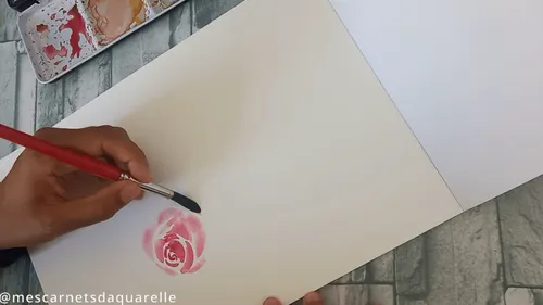 Roses à l'aquarelle