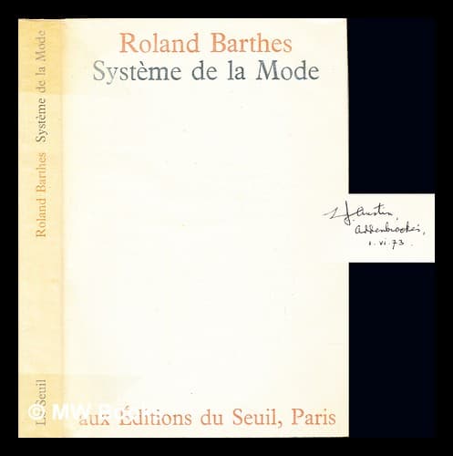Système de la mode