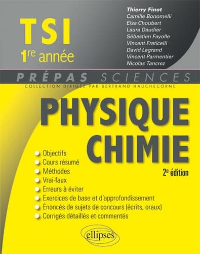 TSI Physique chimie